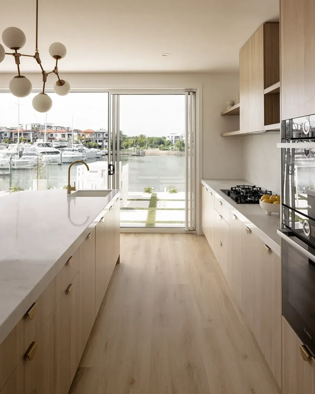 Asylo Waterfront luxury display home on the Gold Coast | Modern Kitchen