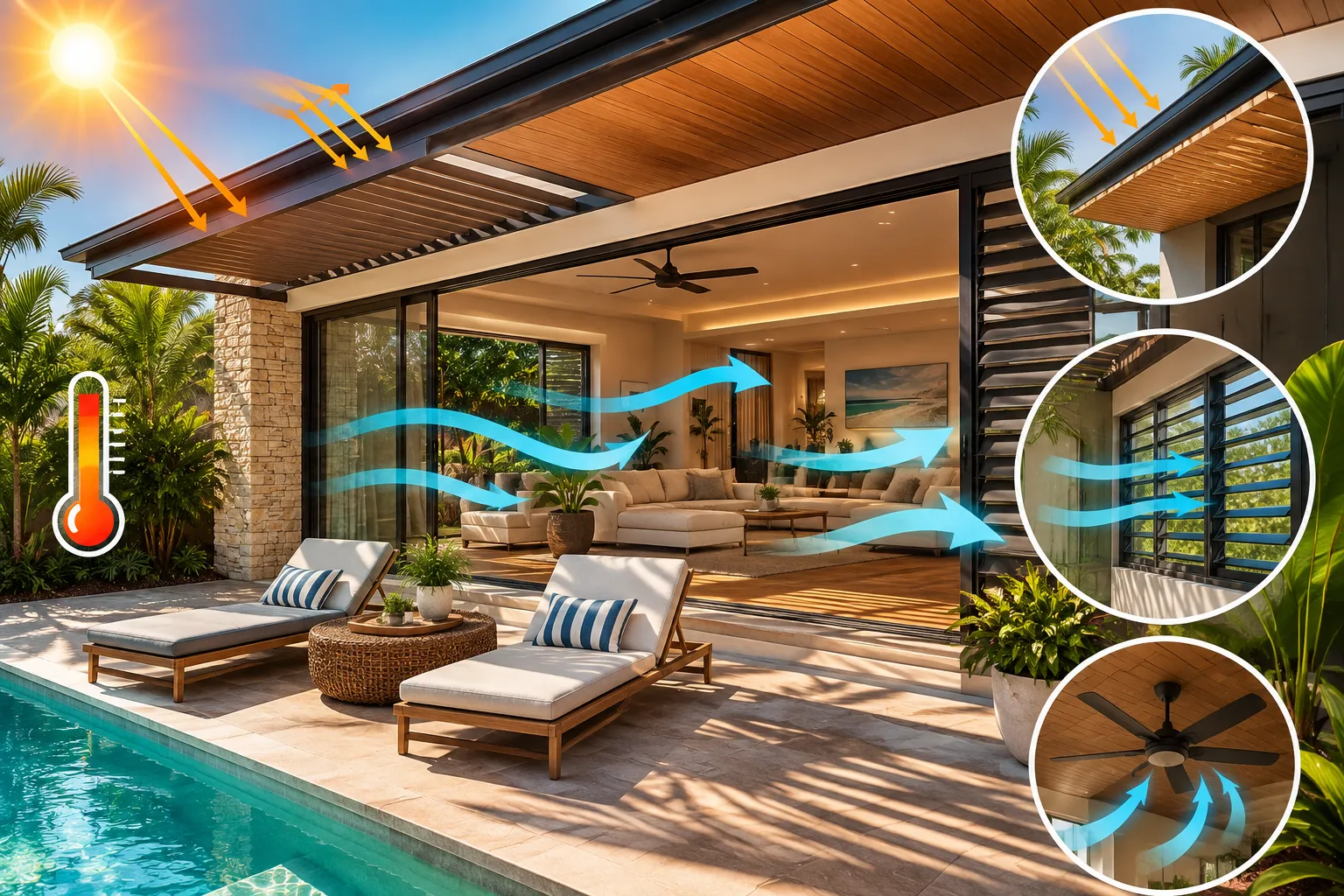 Designing for QLD Heat: Orientation, Shade & Airflow in High-End Homes